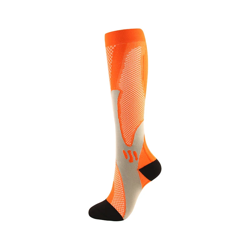 Men's Compression Socks for Running, Travel, Varicose Veins & Recovery, Breathable Support Stockings