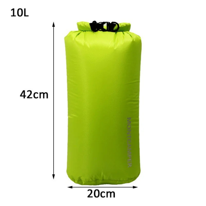 Ultralight 30D Nylon Waterproof Dry Bag 3L–35L for Kayaking, Camping & Water Sports