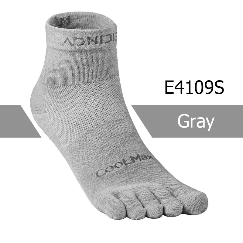 AONIJIE E4110 Lightweight Five-Toe Running Socks Low Cut Quarter Athletic Socks