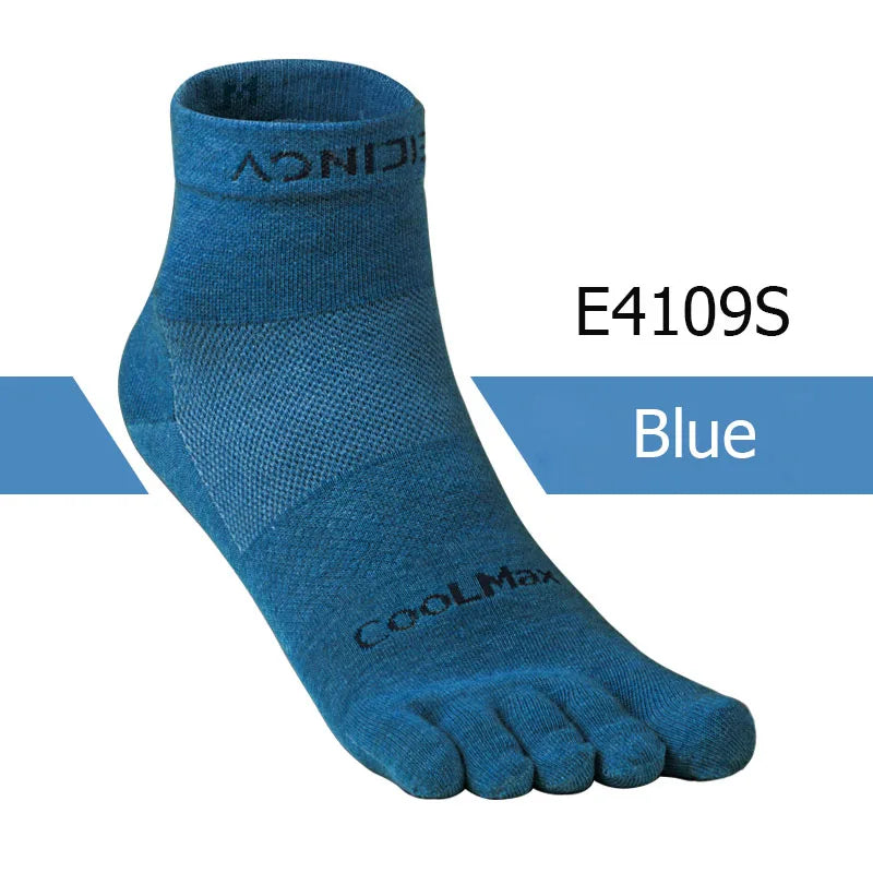 AONIJIE E4110 Lightweight Five-Toe Running Socks Low Cut Quarter Athletic Socks