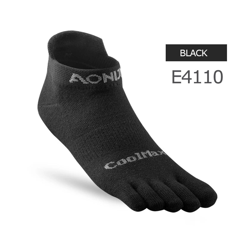 AONIJIE E4110 Lightweight Five-Toe Running Socks Low Cut Quarter Athletic Socks