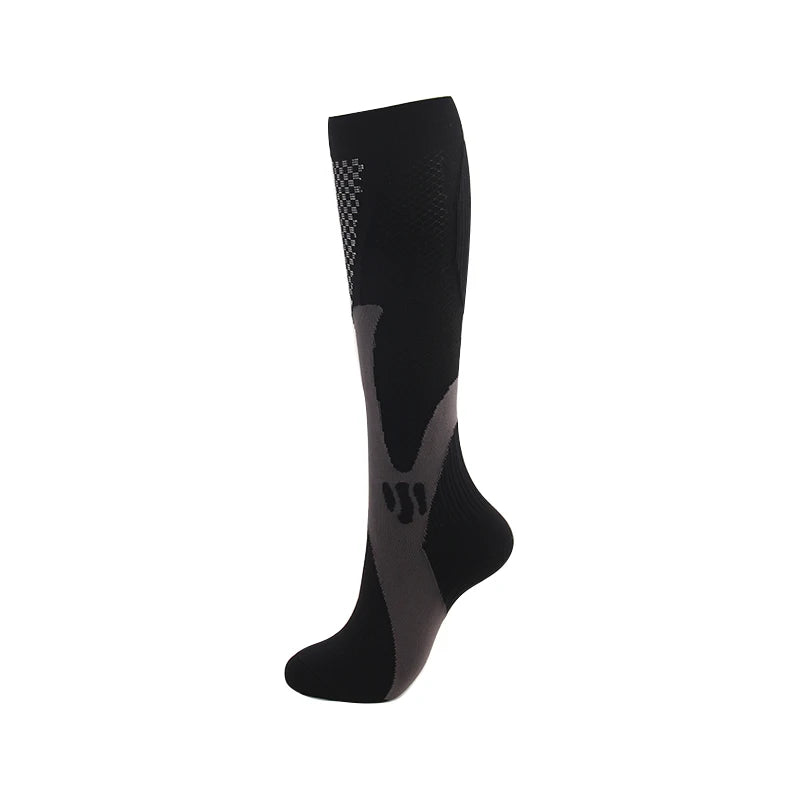 Men's Compression Socks for Running, Travel, Varicose Veins & Recovery, Breathable Support Stockings