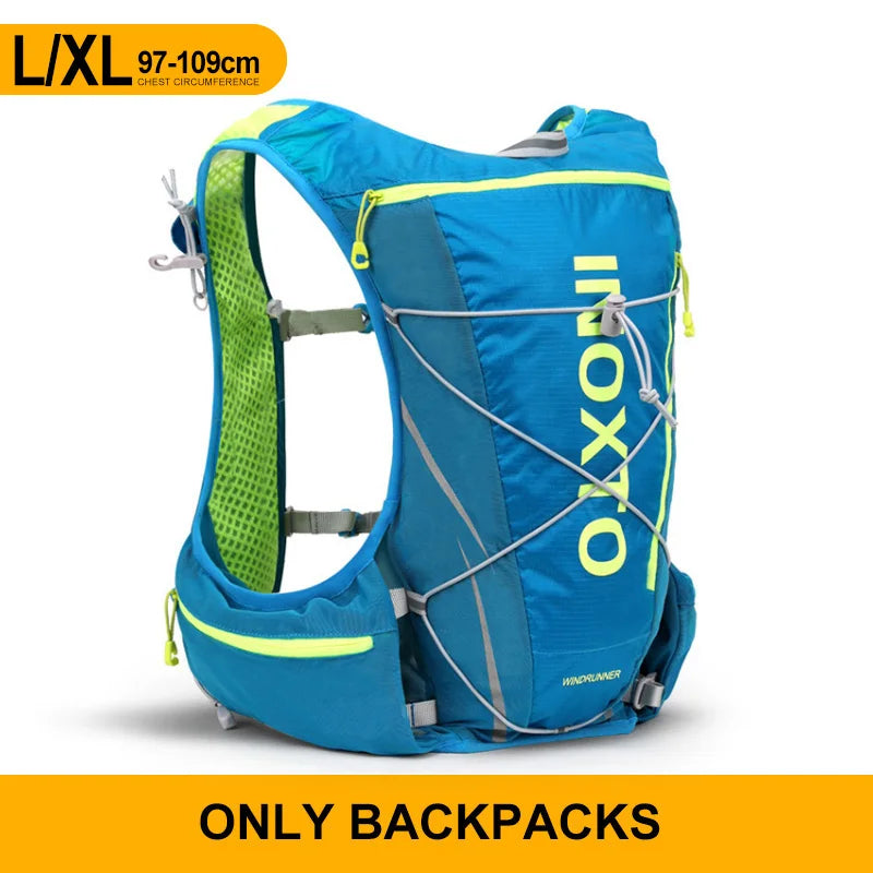 8L Hydration Running Vest Backpack with 1.5L Water Bladder & 500ml Bottles