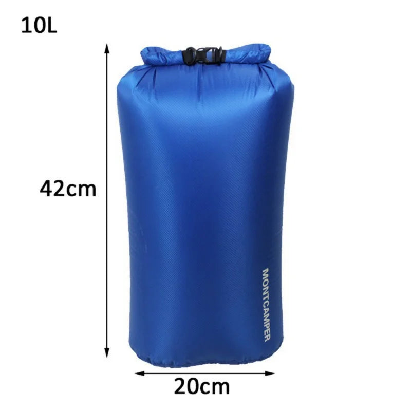 Ultralight 30D Nylon Waterproof Dry Bag 3L–35L for Kayaking, Camping & Water Sports