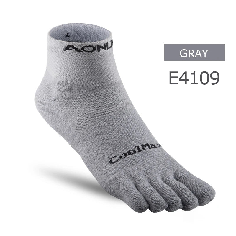 AONIJIE E4110 Lightweight Five-Toe Running Socks Low Cut Quarter Athletic Socks
