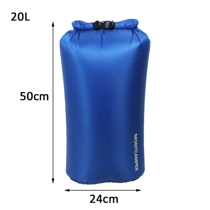 Ultralight 30D Nylon Waterproof Dry Bag 3L–35L for Kayaking, Camping & Water Sports
