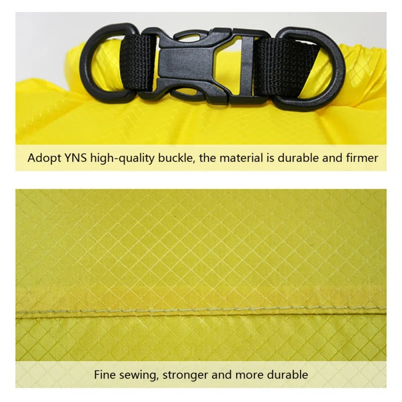 Ultralight 30D Nylon Waterproof Dry Bag 3L–35L for Kayaking, Camping & Water Sports