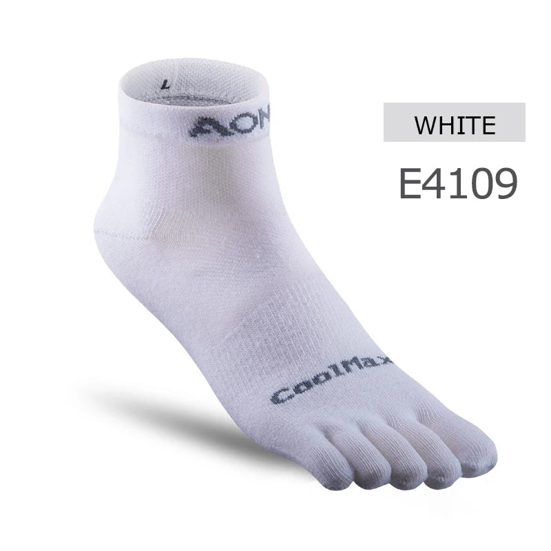 AONIJIE E4110 Lightweight Five-Toe Running Socks Low Cut Quarter Athletic Socks