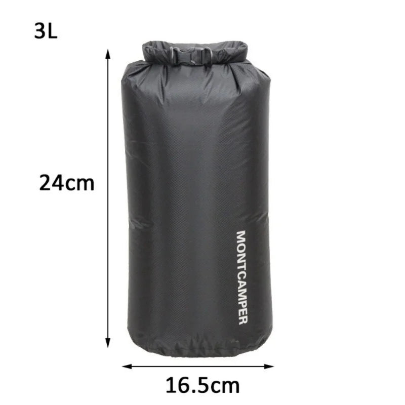 Ultralight 30D Nylon Waterproof Dry Bag 3L–35L for Kayaking, Camping & Water Sports
