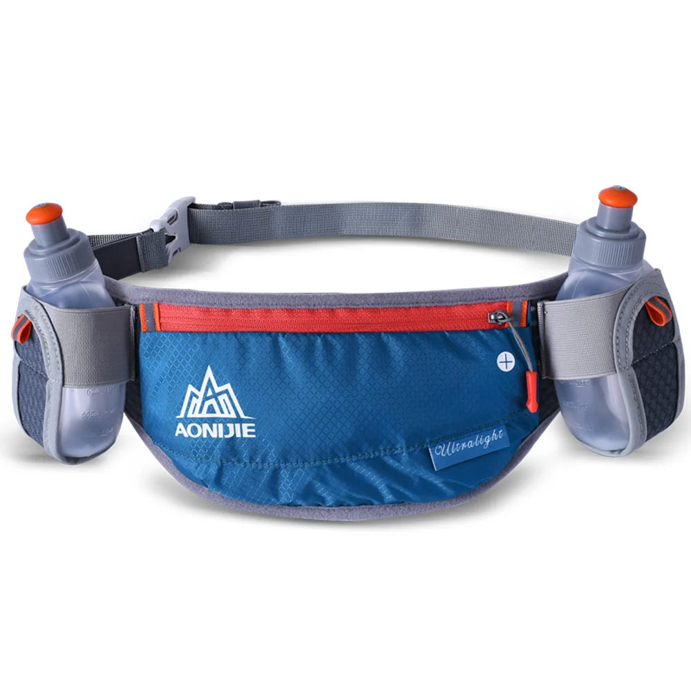 AONIJIE E882 Hydration Running Belt – Waist Bag with Phone Holder & 2×170ml Bottles