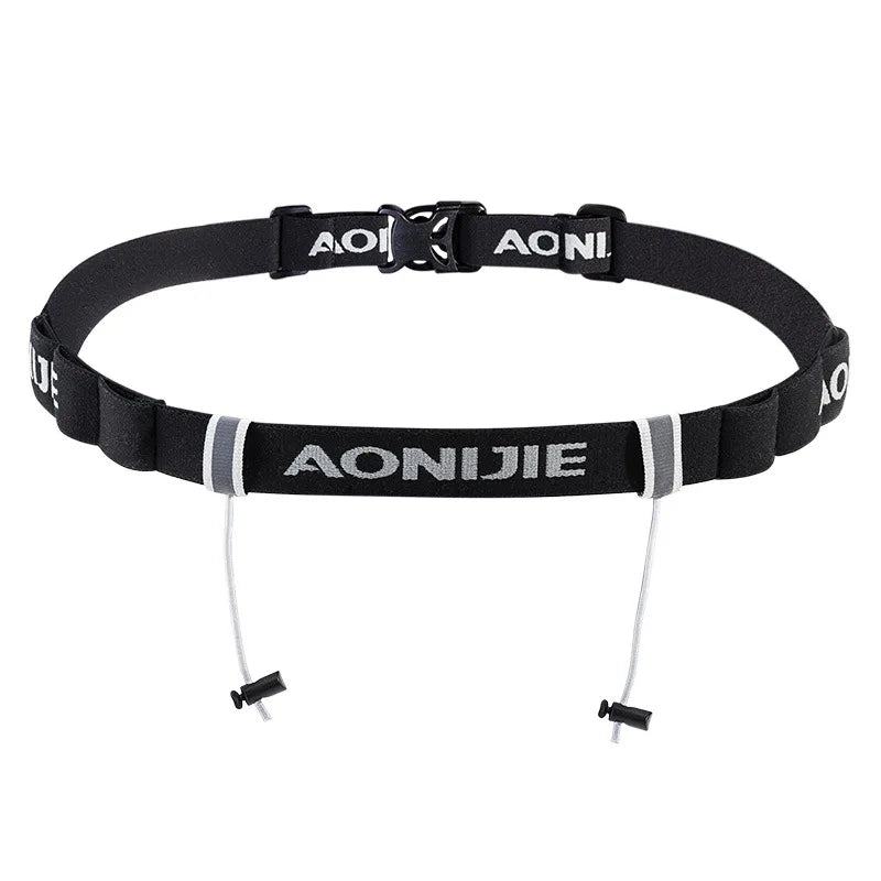 E4050 Race Number Belt with Gel Loops | Reflective Running Belt for Marathon, Triathlon & Trail