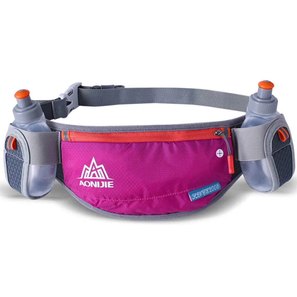 AONIJIE E882 Hydration Running Belt – Waist Bag with Phone Holder & 2×170ml Bottles