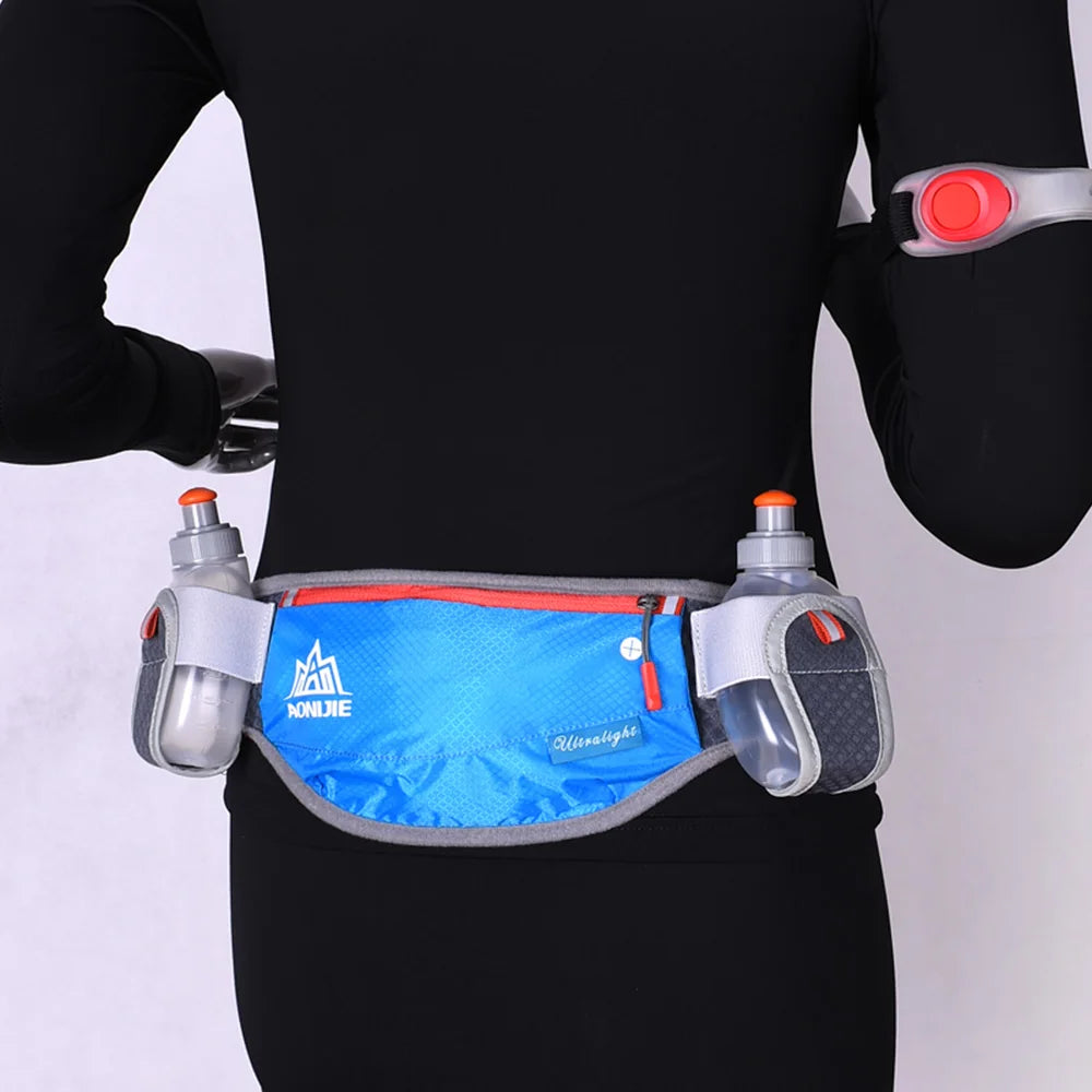 AONIJIE E882 Hydration Running Belt – Waist Bag with Phone Holder & 2×170ml Bottles