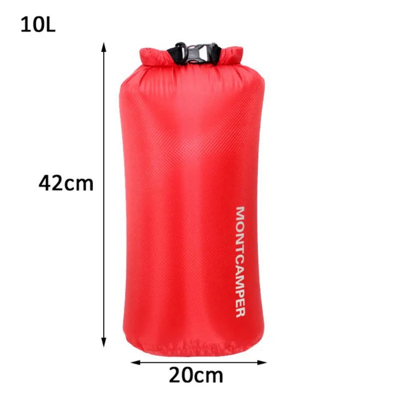 Ultralight 30D Nylon Waterproof Dry Bag 3L–35L for Kayaking, Camping & Water Sports