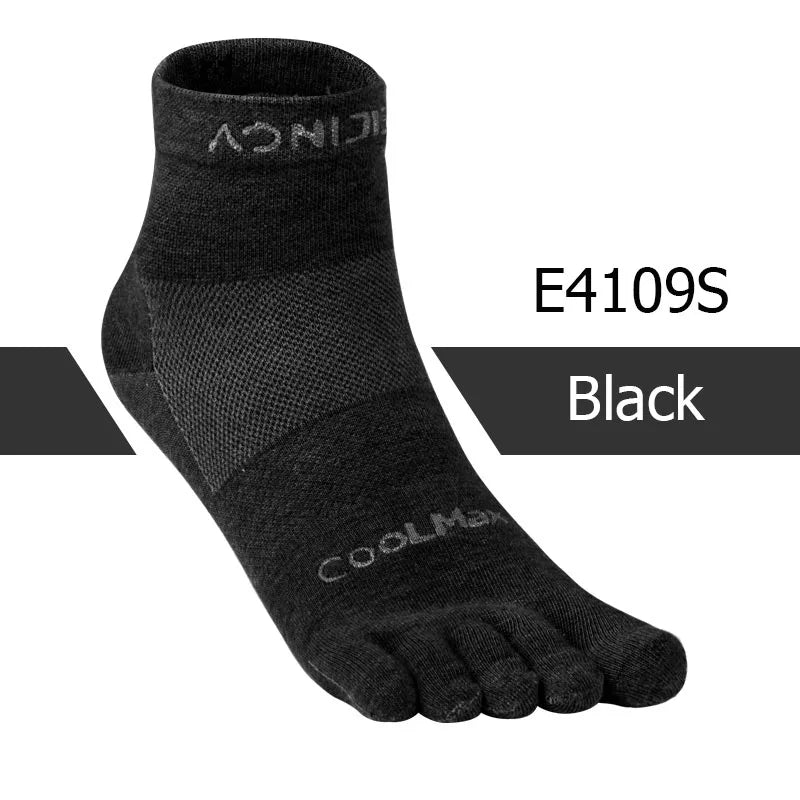 AONIJIE E4110 Lightweight Five-Toe Running Socks Low Cut Quarter Athletic Socks