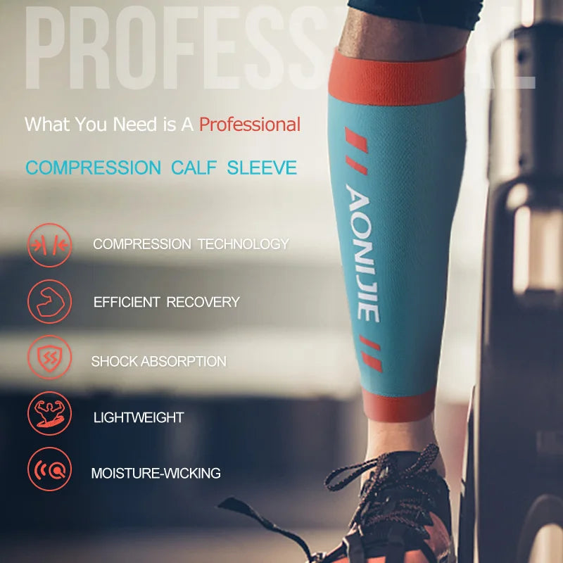 AONIJIE E4405 Compression Calf Sleeves – Knit Leg Support for Running, Hiking & Sports Recovery