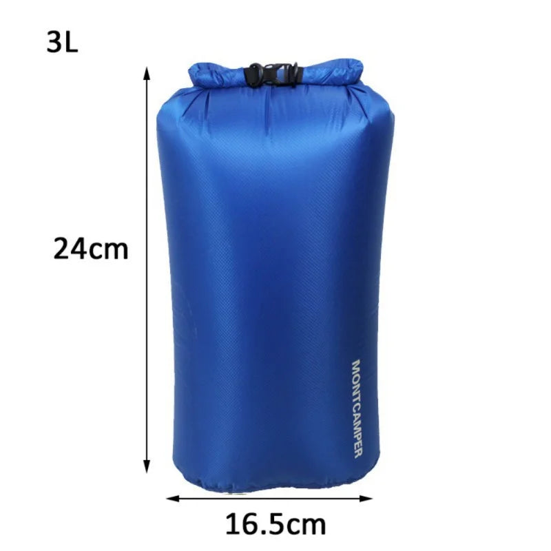 Ultralight 30D Nylon Waterproof Dry Bag 3L–35L for Kayaking, Camping & Water Sports