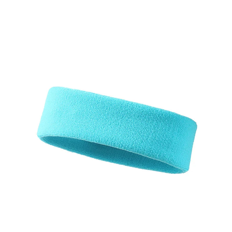 VIVIDSUN Solid Colour Sports Headband – High Elasticity & Sweat-Absorbing Workout Band