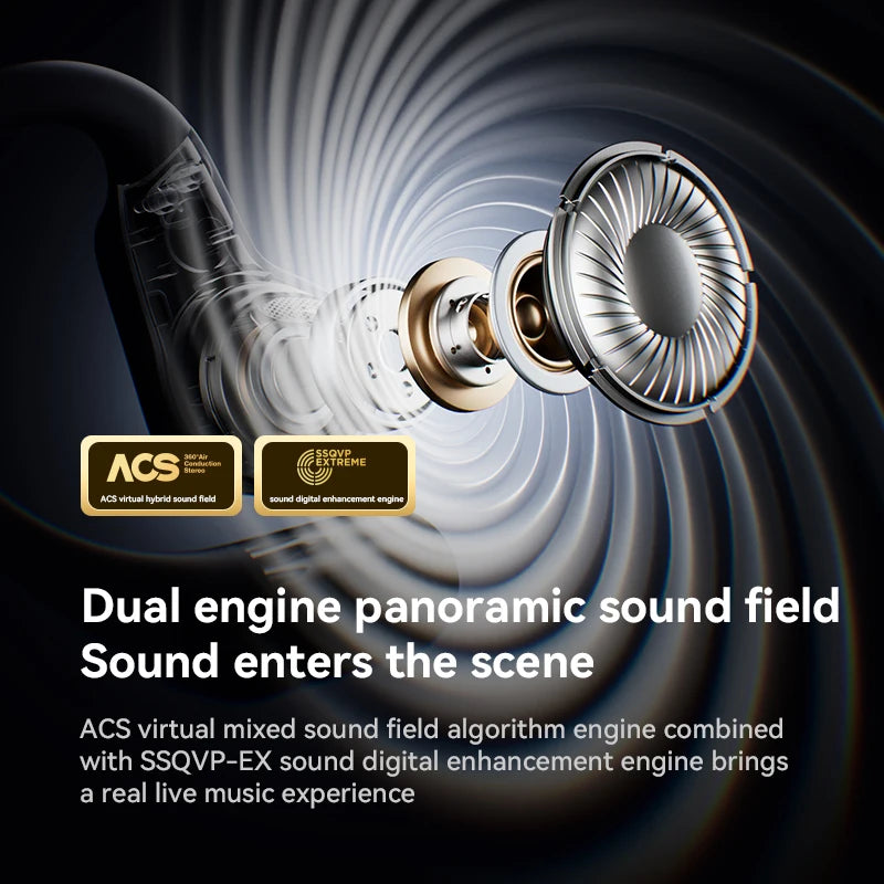 SANAG Open-Ear Wireless Headphones – Lightweight Bluetooth 5.3 with Mic & Low Latency