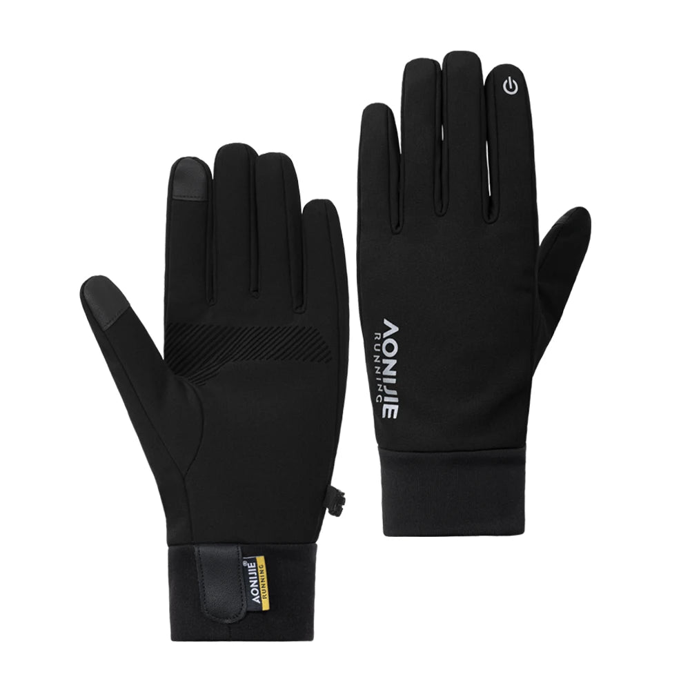 AONIJIE M58 Windproof Sports Gloves – Touchscreen-Ready Full-Finger Running & Cycling Gloves