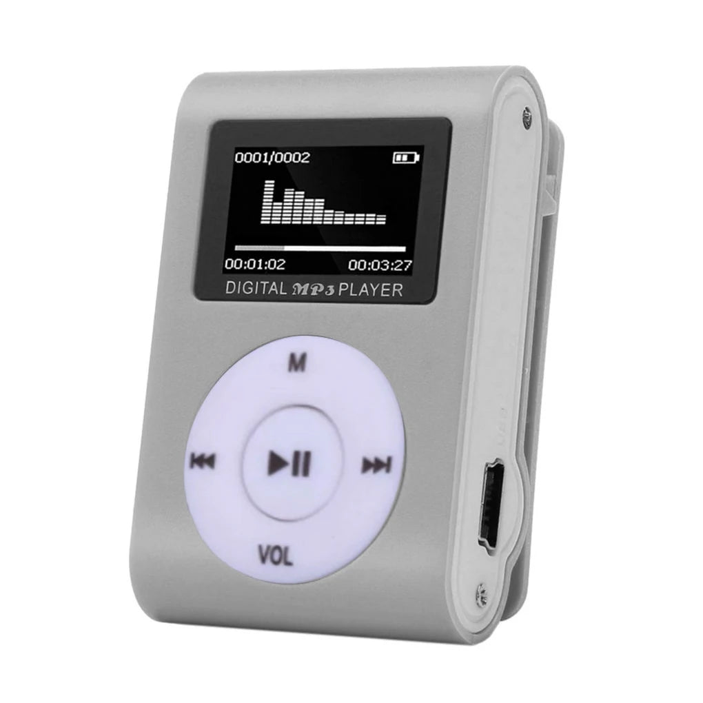 WORALLYMY Mini MP3 Player – Portable Music Player with 3.5mm Jack & LCD Screen