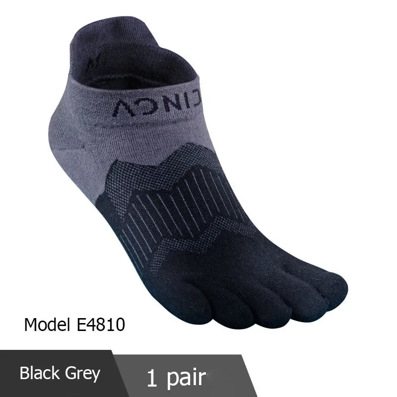 AONIJIE Five-Toe Running Socks Low Cut & Quarter Athletic Toe Socks