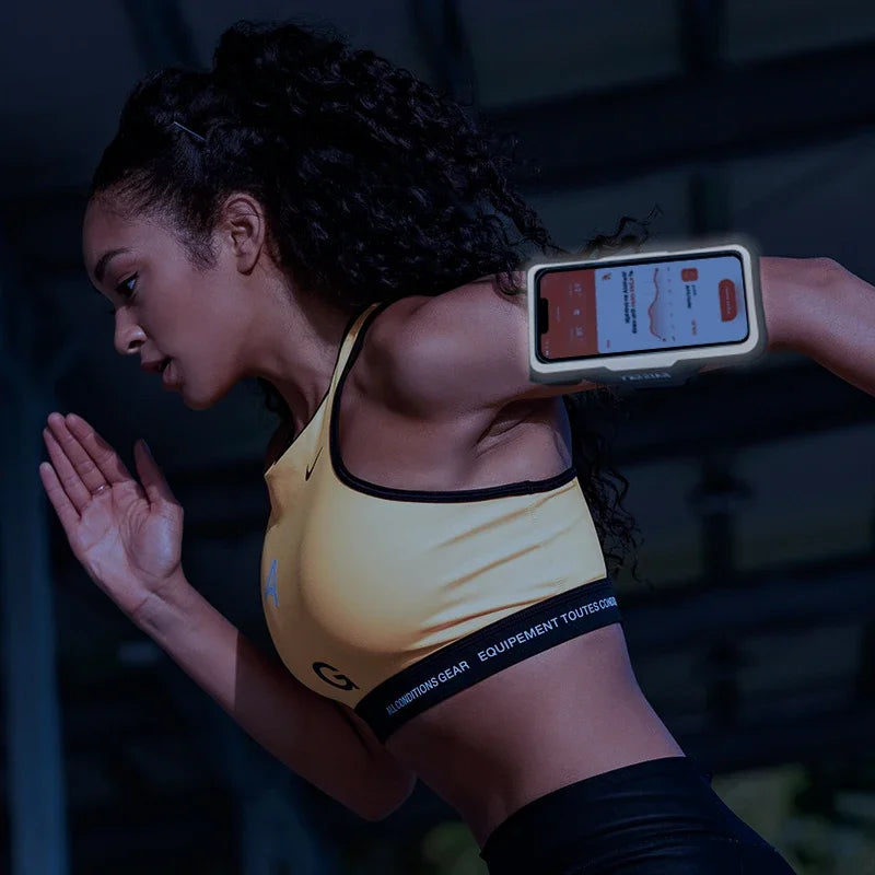 HAISSKY Ultra-Thin Running Armband – Fits iPhone & Samsung Smartphones Up to 6.8"