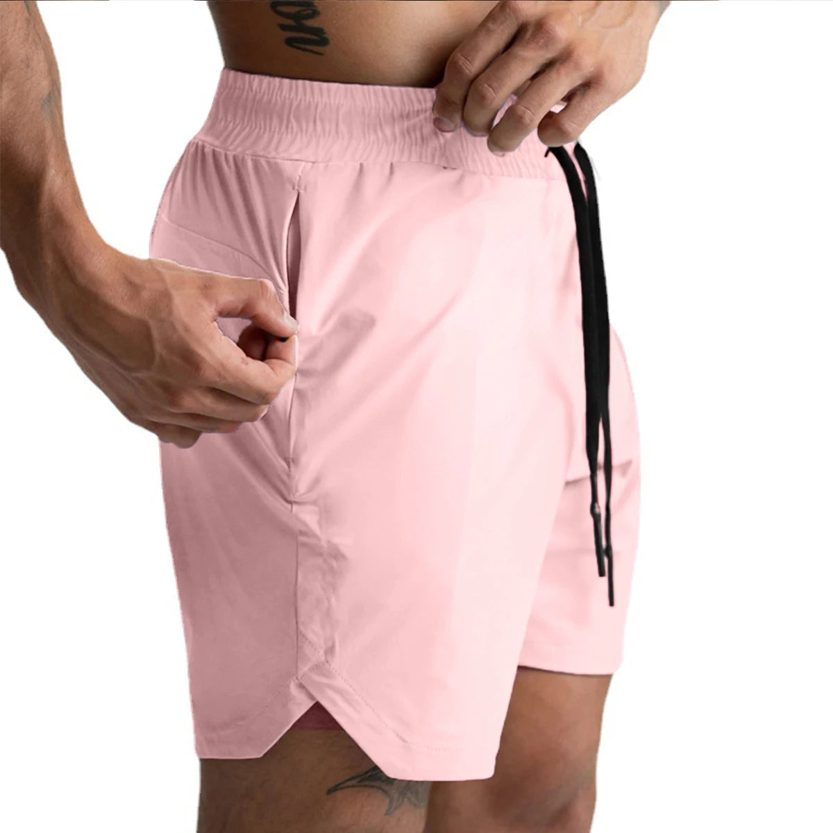 Men’s Quick-Dry Running Shorts – Lightweight Woven Fitness Gym Sports Shorts 2024