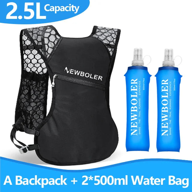 NEWBOLER Ultra-Light Cycling Hydration Backpack 2.5L Outdoor MTB Hiking Bag