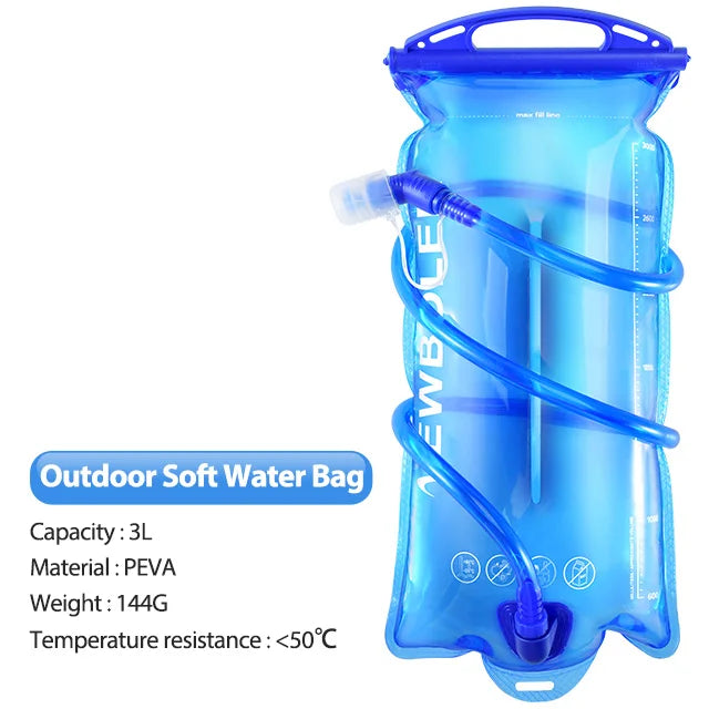 NEWBOLER 2L Hydration Water Bladder – BPA-Free PEVA Reservoir for Running & Cycling