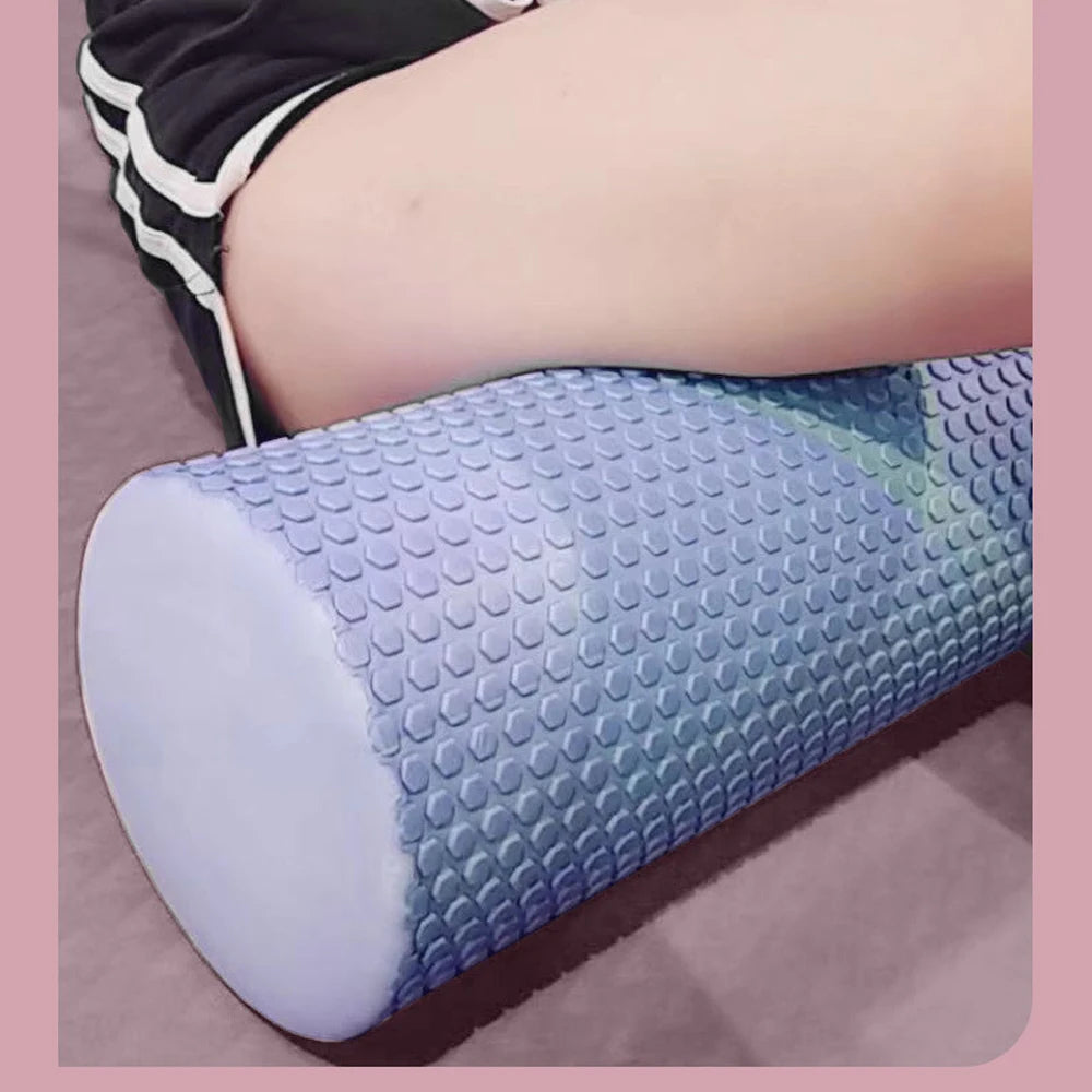 BBSWIM EVA Foam Yoga Roller – 29.7cm Hexagonal Pilates Cylinder for Home Workouts