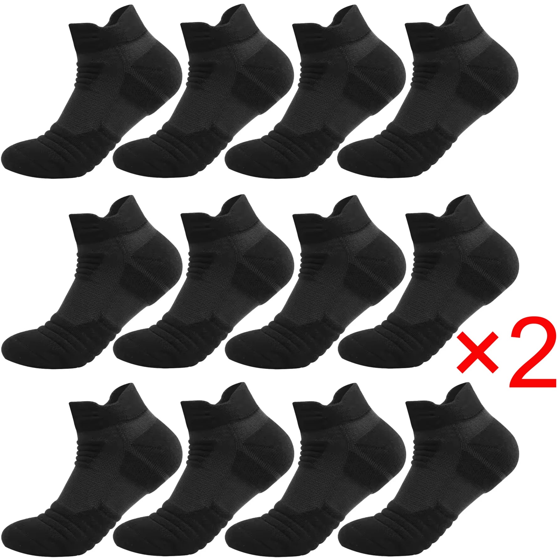 Breathable Athletic Terry Socks Cushioned Running Hiking Sports 6-12 Pairs