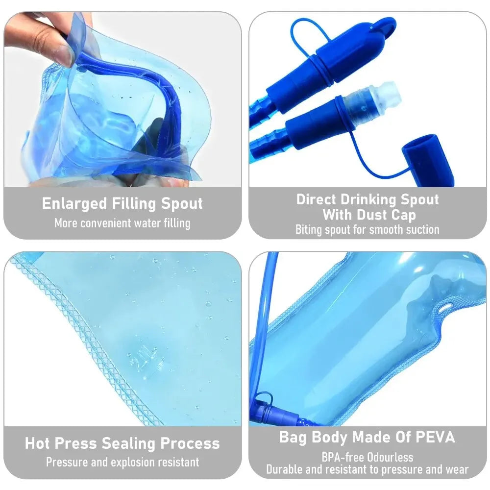 THINKRIDER Hydration Bladder 1L–3L BPA-Free Water Reservoir for Running & Cycling