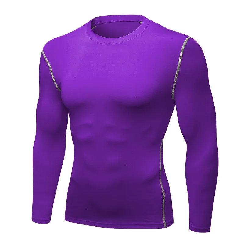 Men’s Thermal Compression Top Long Sleeve Quick Dry Fitness Wear