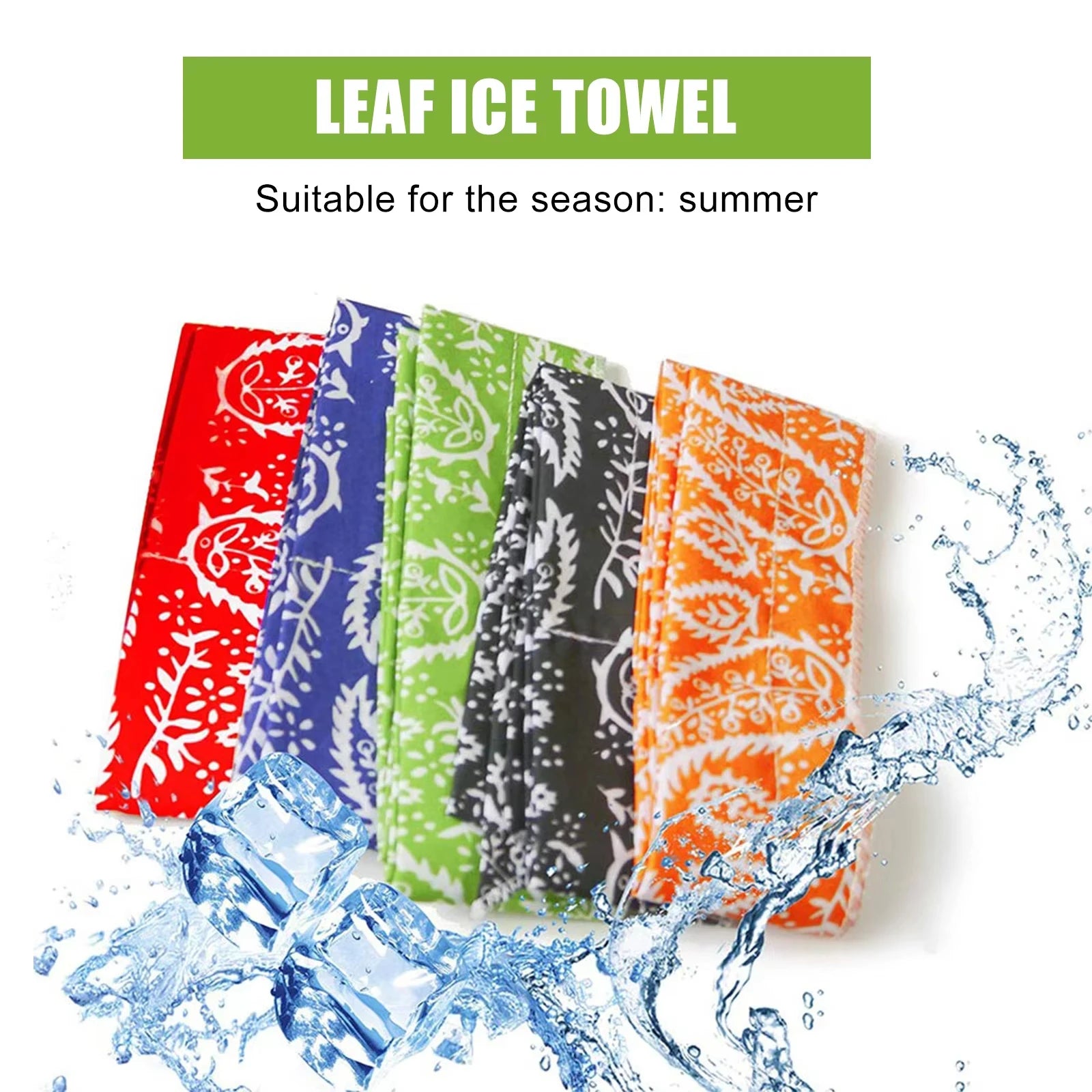 Instant Cooling Scarf Neck Wrap & Sports Bandana with Ice Beads