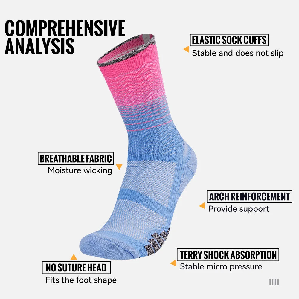 WRELS Athletic Cushion Running Socks – Moisture Wicking, Shock-Absorbing & Anti-Blister