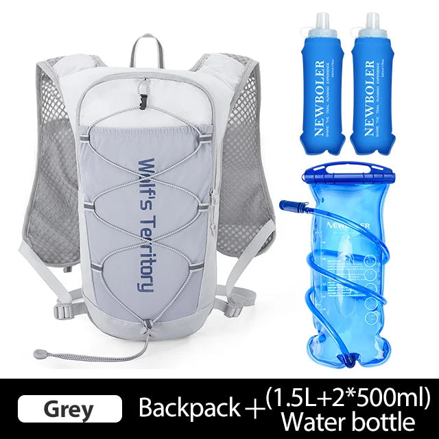 NEWBOLER Ultralight Trail Running Hydration Vest Breathable Marathon Backpack