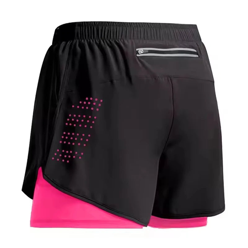 Men's 2-in-1 Double-Decker Sports Shorts – Quick-Dry Gym & Running Activewear