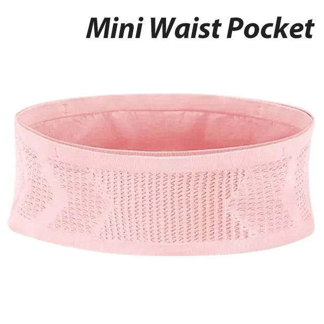 NEWBOLER Running Waist Bag Invisible Hydration Belt with Phone Holder