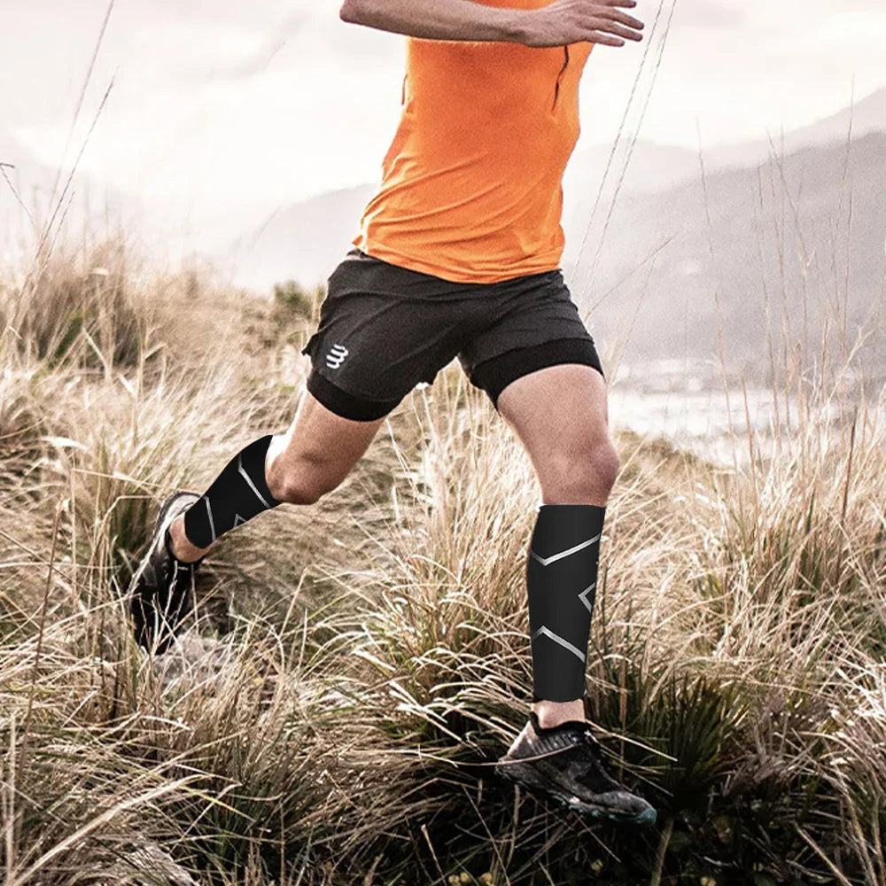 Calf Compression Sleeves for Men and Women – Running, Cycling, Travel Support