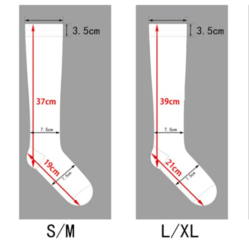 Men’s Compression Sports Socks for Running Cycling Football & Circulation Support