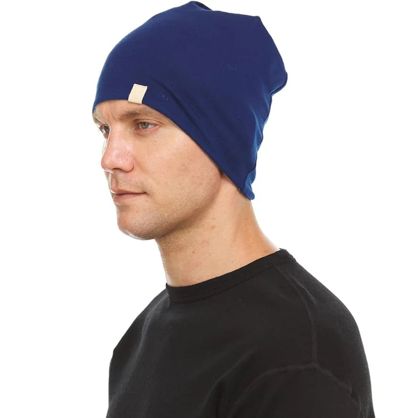 SERBEWAY Merino Wool Beanie Unisex Winter Hat for Running, Skiing & Outdoor Sports