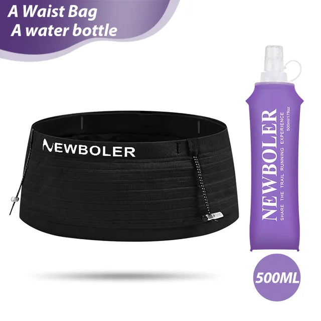 NEWBOLER Lightweight Elastic Sports Waist Bag for Running & Triathlon