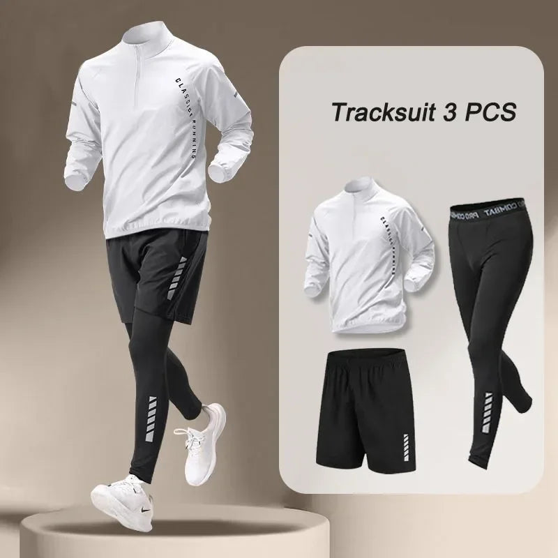 KIZARCO Men’s Quick Dry Sportswear Set – Autumn Outdoor Running & Fitness Tracksuit