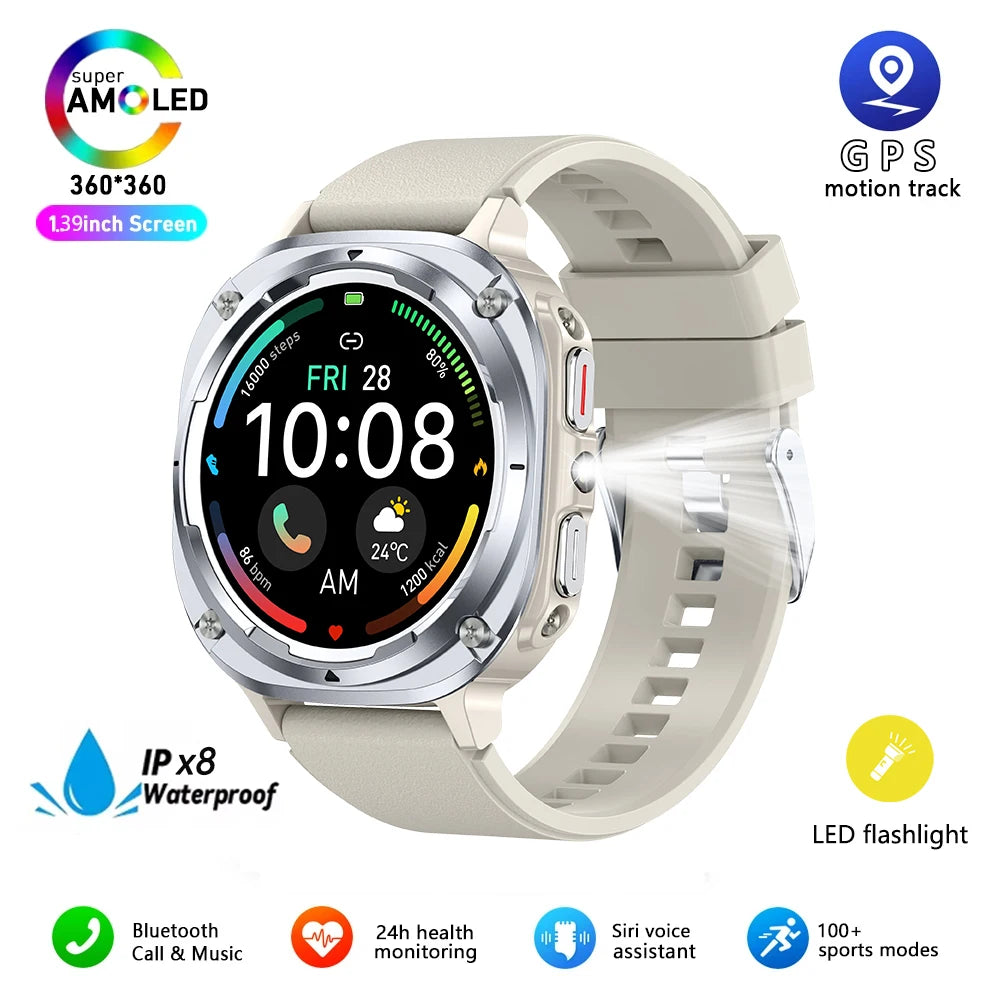 GEJIAN New Watch 7 Ultra Smart Watch with Heart & Sleep Monitoring, GPS, Voice Call