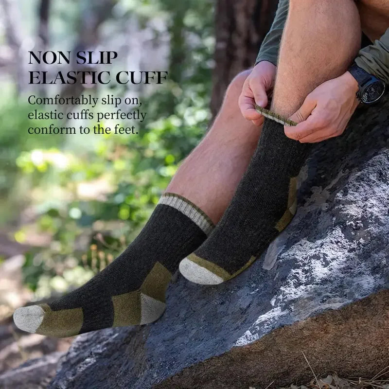 Merino Wool Hiking Socks Thermal Warm Breathable Winter Outdoor Unisex