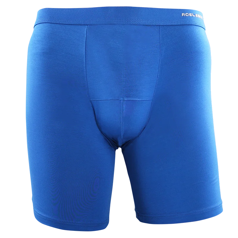 Men’s Long Leg Boxer Briefs Anti-Chafing Modal Sports Underwear Quick Dry