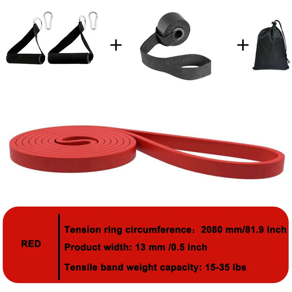 Elastic Resistance Bands, Pull-Up Assist and Strength Training for Home, Runners or Gym Workouts