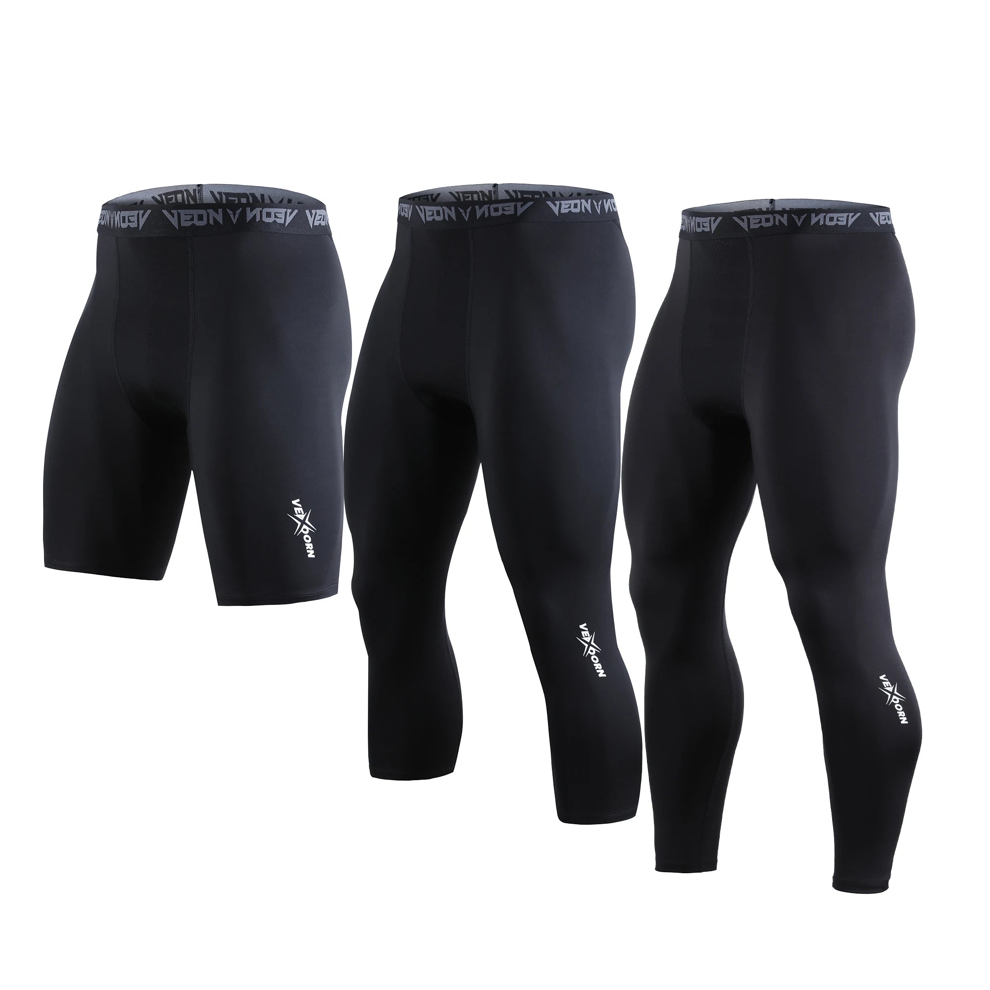 Men’s Compression Running Tights Cool Dry Sports Baselayer Leggings for Training & Gym