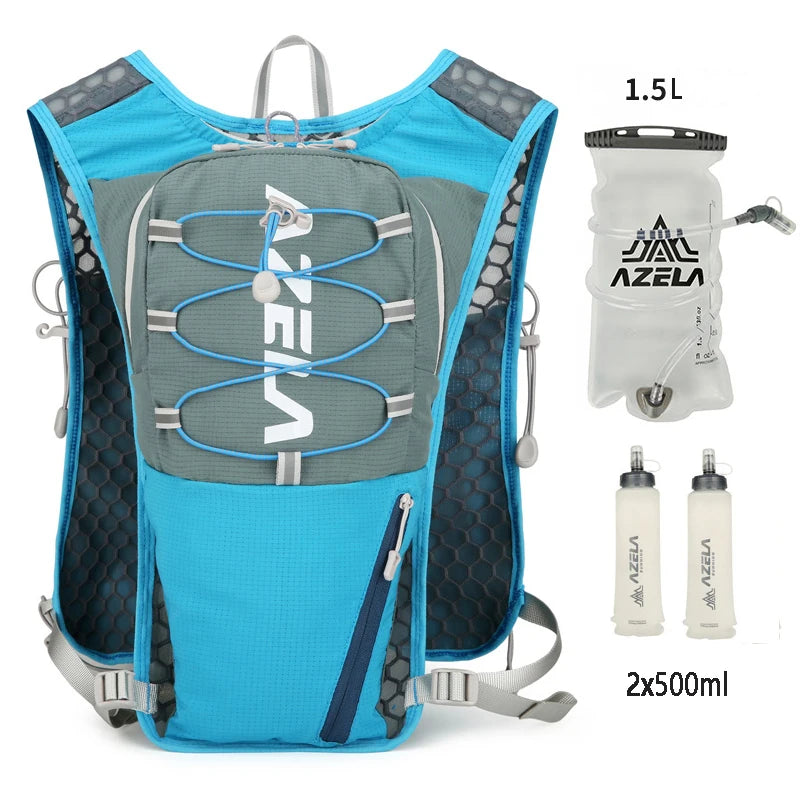 Running Hydration Vest with 1.5L Water Bag, Lightweight Outdoor Cycling and Hiking Backpack